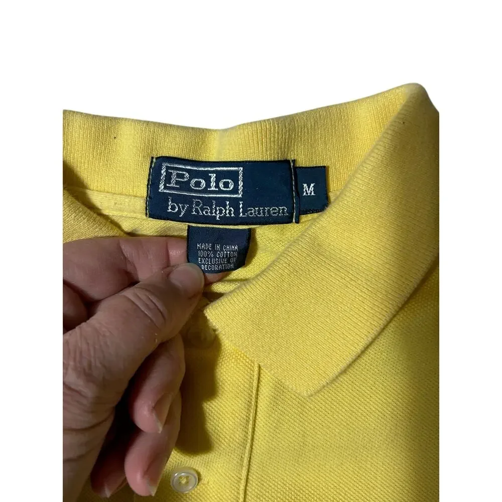 Polo Ralph Lauren Men's sz M 100% Cotton Purple Pony Polo